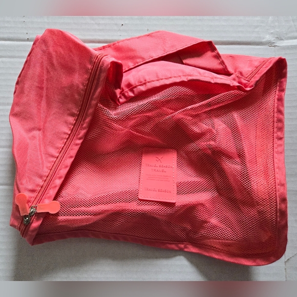 Travel Season Travel Zippered Pink Bag - Picture 1 of 9
